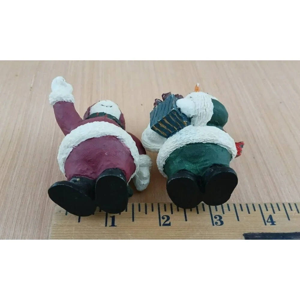 Snowmen Christmas Ornaments set of 2 Holiday Tree Decoration Cute
